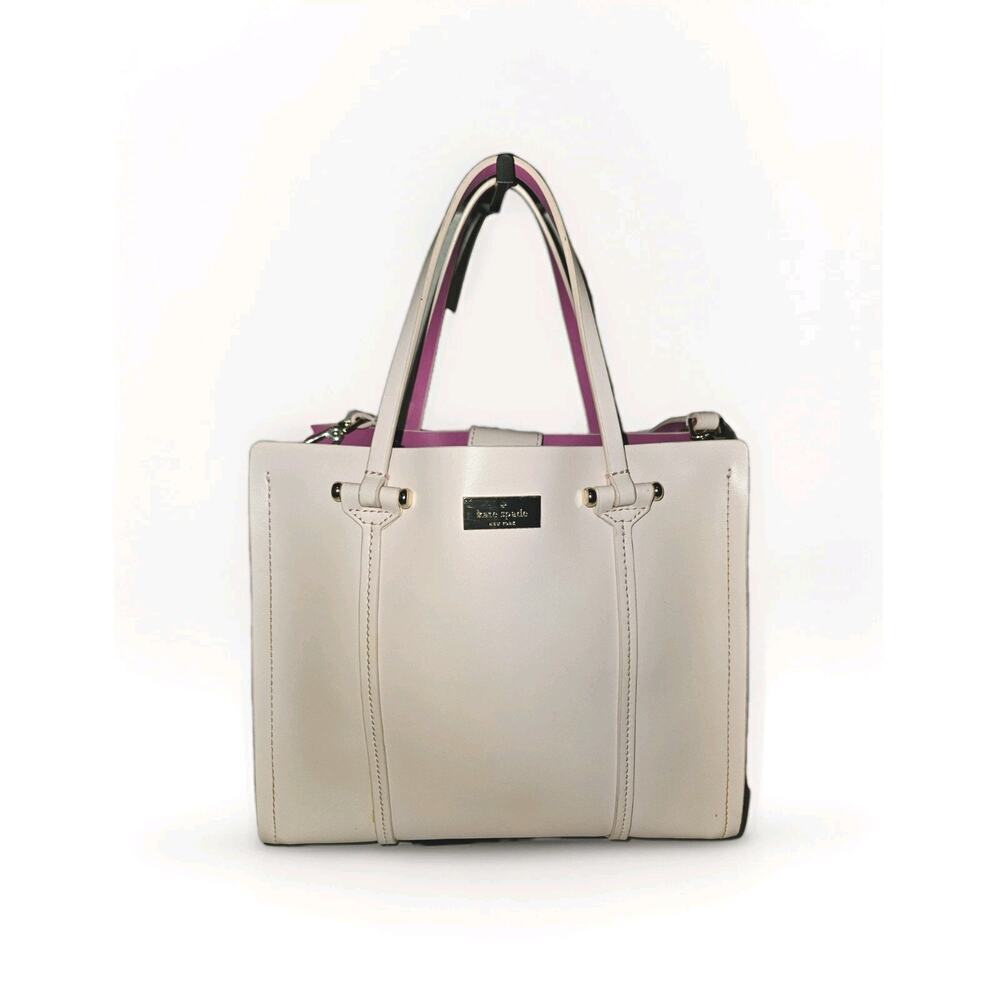 Kate Spade Elodie Arbour Hill Leather Crossbody Top Handle Bag Pink EUC 10x9x5 - Picture 3 of 12